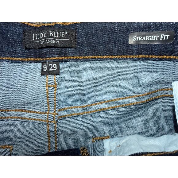 Judy Blue Straight Fit High Rise Dark Wash Jeans 9/29 - Picture 2 of 9